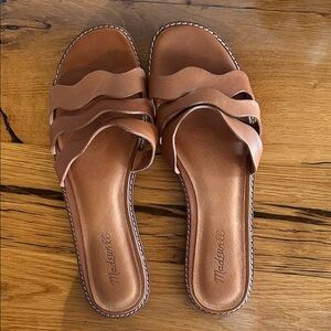 Madewell Brown Leather Strappy Sandals